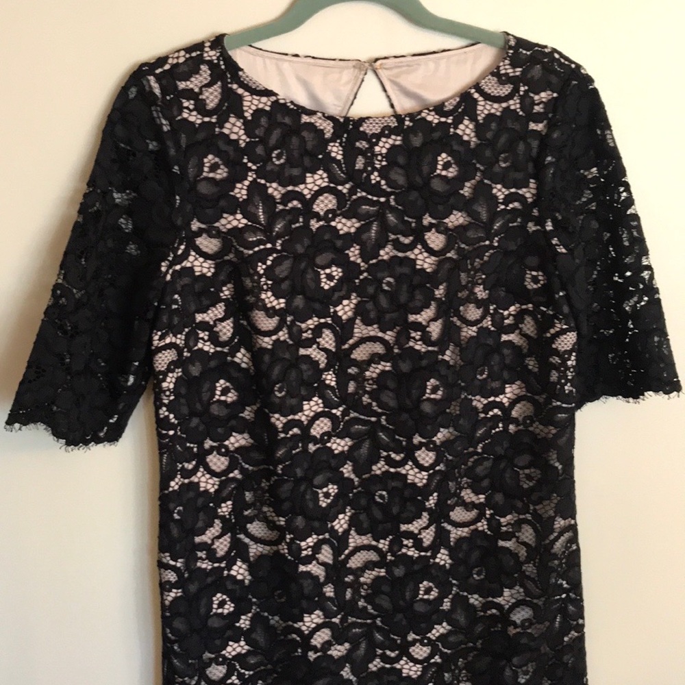 Kate Spade New York Black Daisy Lace Shift Dress